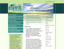 Tablet Screenshot of espritconsulting.com